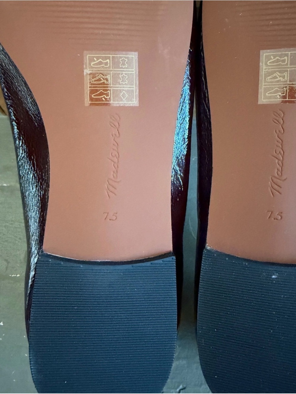 Madewell Dark burgundy/brown Mary Jane Flats - Picture 4 of 5